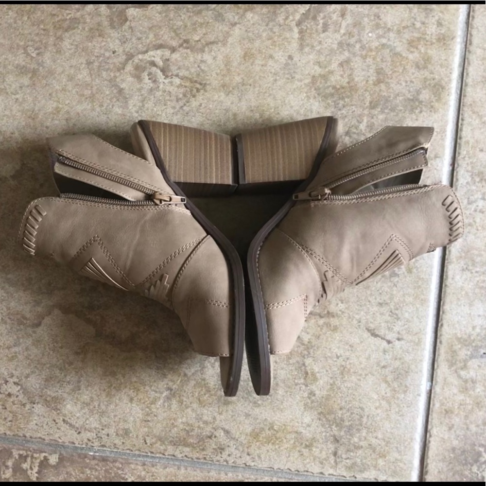 David Aaron Open Toe Booties - image 7